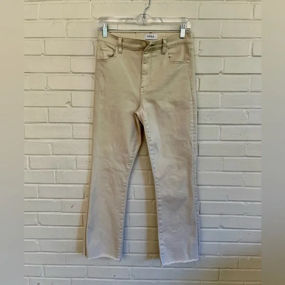 Pistola Mid Rise Skinny Jeans in Cream/Beige, SZ 26 EUC - Picture 2 of 6